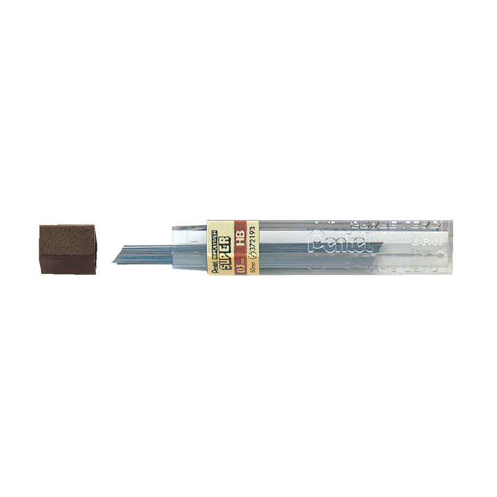 Potloodstift pentel 0.3mm zwart per koker hb - 0