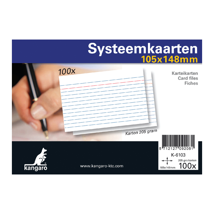Systeemkaarten a6 100 stuks(k-6103) - 0