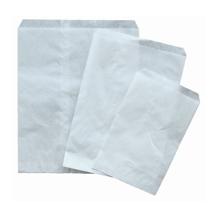 Fournituren, zakjes, wit, onbedrukt, 17x25cm (1000 stuks) - 0