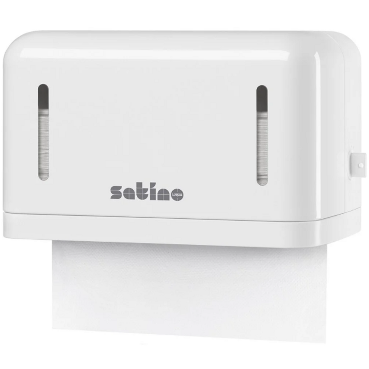 Satino by WEPA | Handdoek Dispenser | Mini | PT4 | Wit | 331470 - OP=OP AANBIEDING - 0