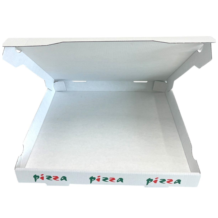 Pizzadoos, 33x33x3,5cm, wit, dessin Pizzaiolo (100 stuks) - 2