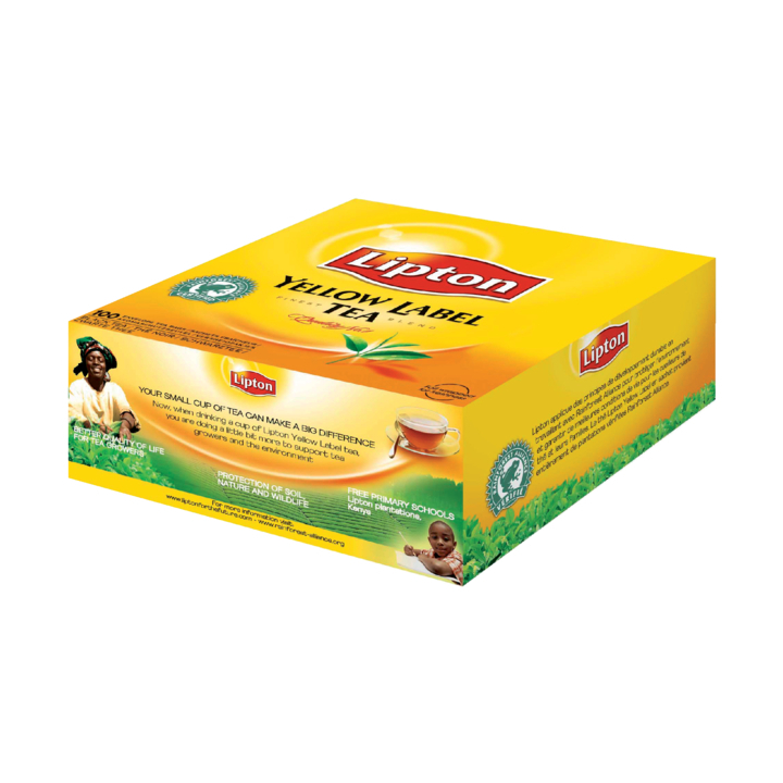 Lipton, thee in envelop, 1,5 gram, yellow label, 25915701 (100 stuks) - 0