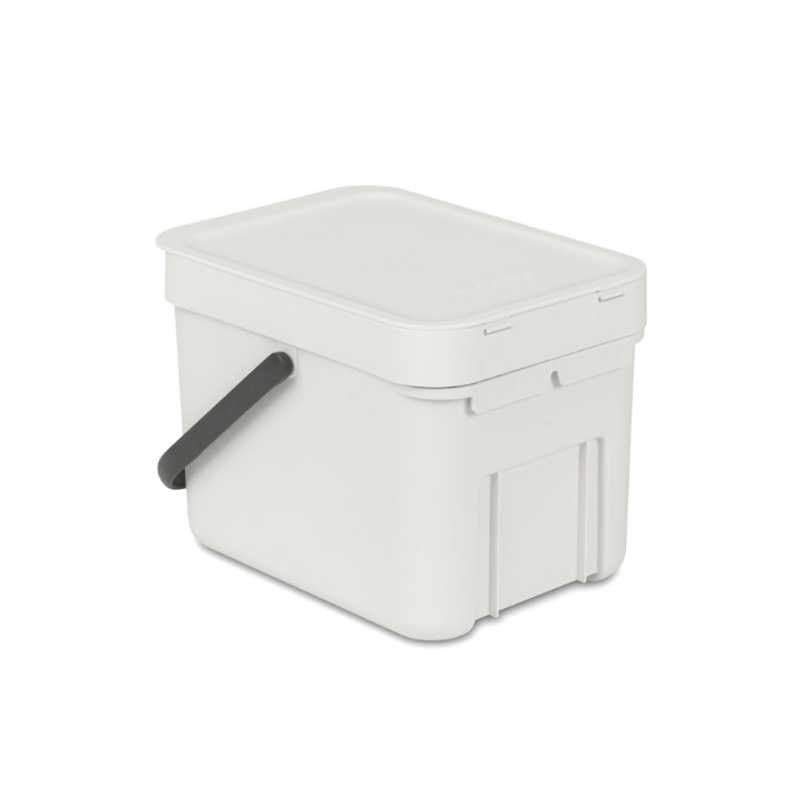 Brabantia, afvalemmer sort & go, 6 liter, licht grijs, VB 213267 - 3