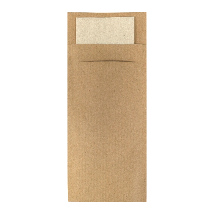 Bestekzakje iezzy 190x85mm kraft(132.1027) - 0