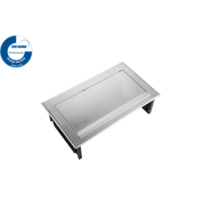 Filex, Power Desk In, 2x 230V, 2x USB, 1x keystone, RVS - 2