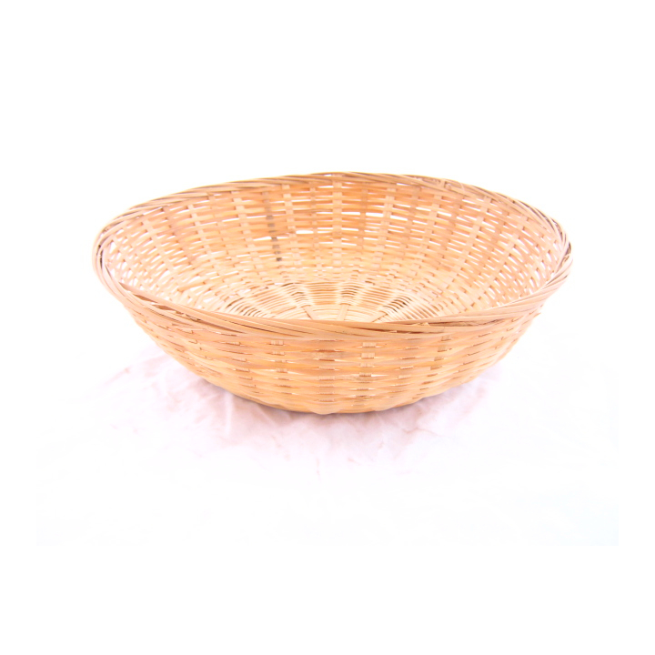 Mand, 30x9cm, rond, bamboe dicht - 0