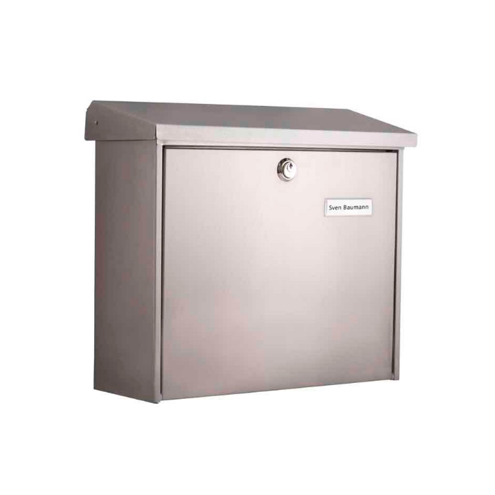 Brievenbus comfort, 38x15x34 cm, zilver, VB 041505 - 0