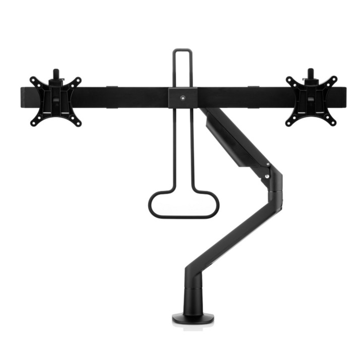 Filex Chicago monitorarm met crossbar | zwart | gasgeveerd | voor 2 schermen - 0