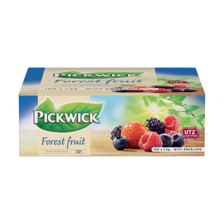 Pickwick, thee in envelop, 1.5 gram, bosvruchten, 4016937 (100 stuks) - 0