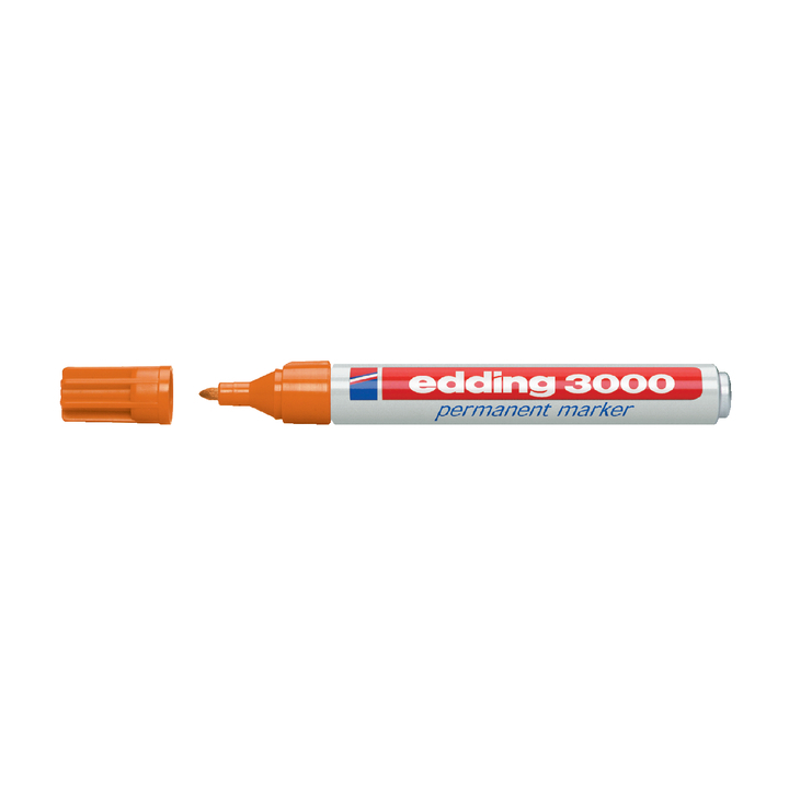 Viltstift edding 3000 perm rond 1.5-3mm oranje - 0