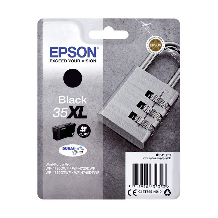 Inkcartridge epson 35xl t3591 zwart hc(2783015) - 0