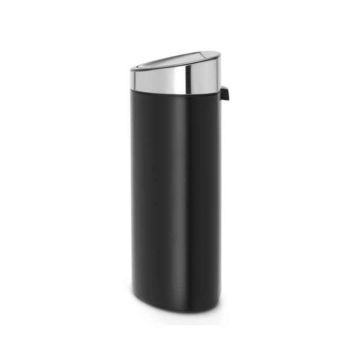Brabantia Touch, afvalbak, 40 liter, mat zwart/RVS, VB114847 - 2