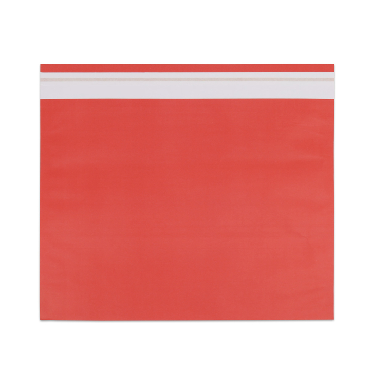 Verzendzak, papier, 48x37+2x6cm+klep, rood (250 stuks) - 0