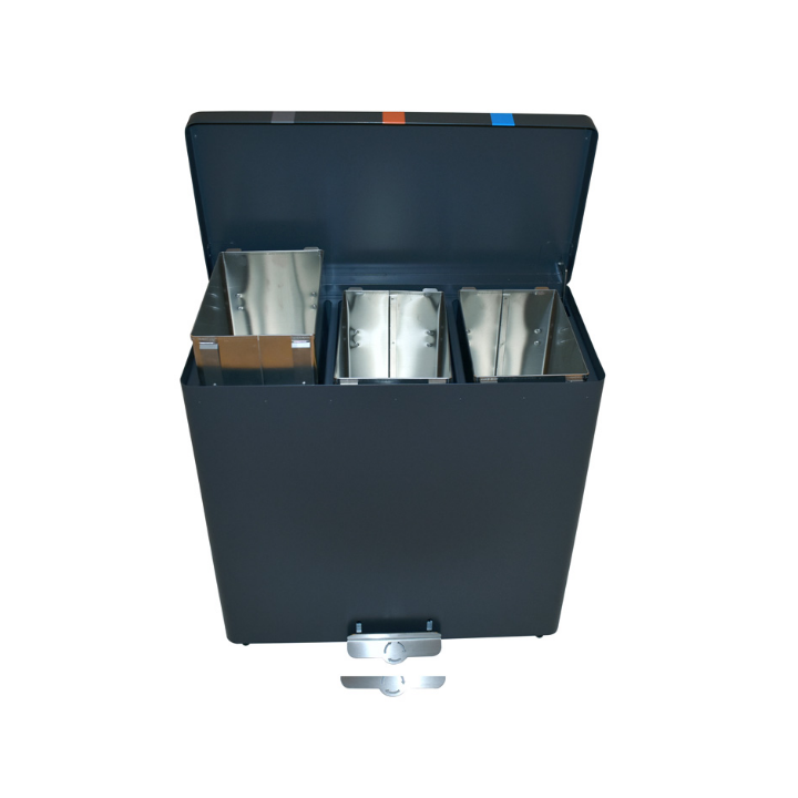 RecycloKick, afvalscheidingsstation, 3x34 liter, VB 191390 - 1