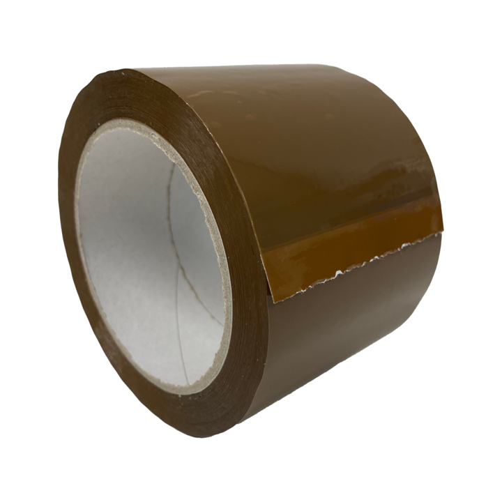 Weststrate Top Tape, PP/Acryl, 50mm x 66m, bruin - 0