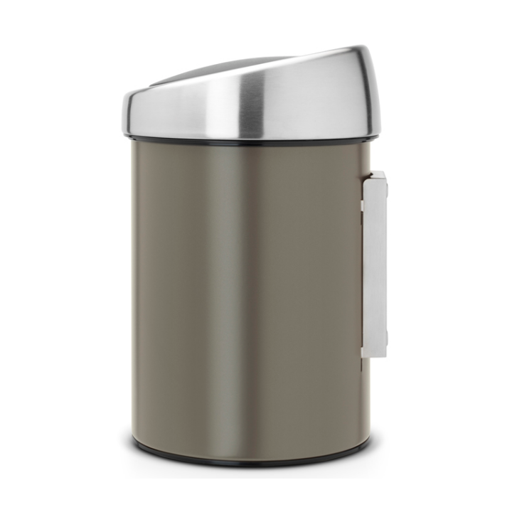 Brabantia, wandafvalemmer, 3 liter, platinum, VB 364464 - 1