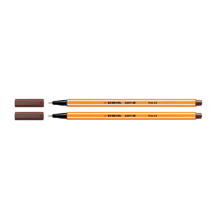 Fineliner stabilo point 88 bruin - 0