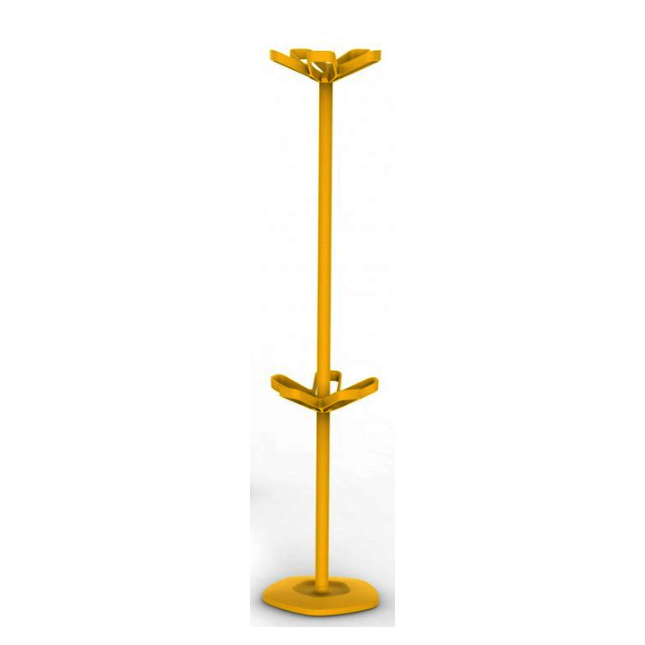 Kapstok Flower+ parapluh, 169x345cm. 10 ophangpunten. Geel. - 0