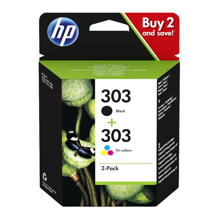 Inkcartridge hp 3ym92ae 303 zwart + kleuren(3112685) - 0