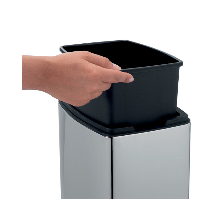 Brabantia Touch Bin, afvalbak, 10 liter, RVS, VB 477201 - 3
