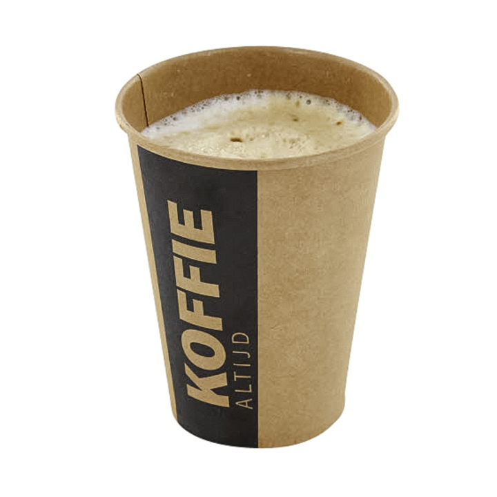 Koffiebeker, 250ml/8oz, 90mm, karton, 'Altijd Koffie' (50 stuks) - 0