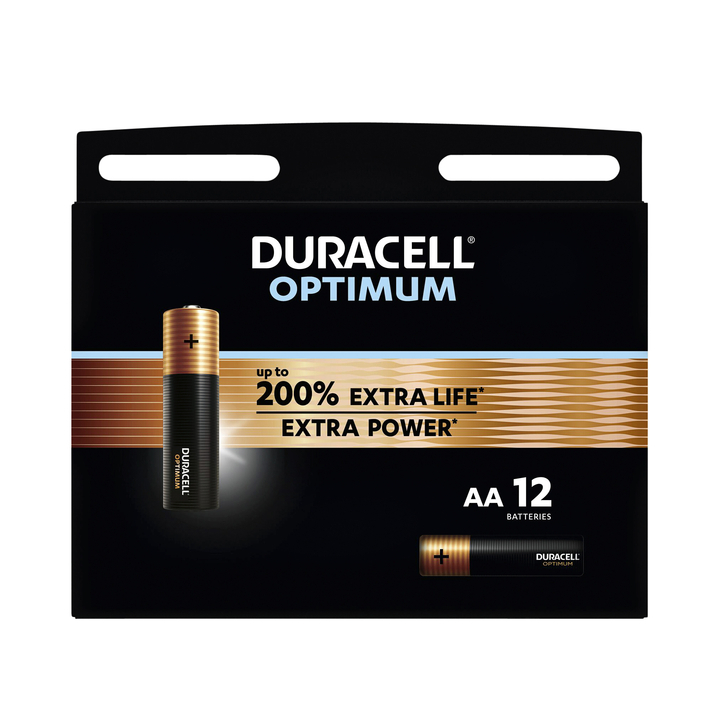 Batterij duracell optimum aa 12st(5000394137905) - 0