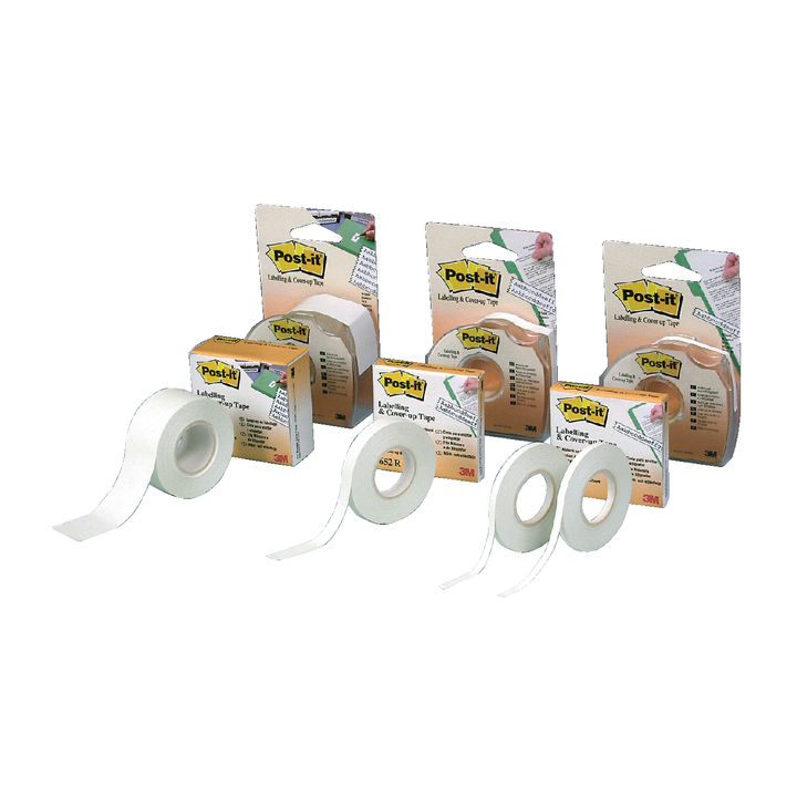 Correctietape 3m post-it 658h 25.4mmx18m 6regels - 0