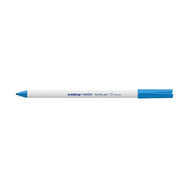Viltstift edding 4600 textiel rond 1mm lichtblauw(4-4600010) - 0