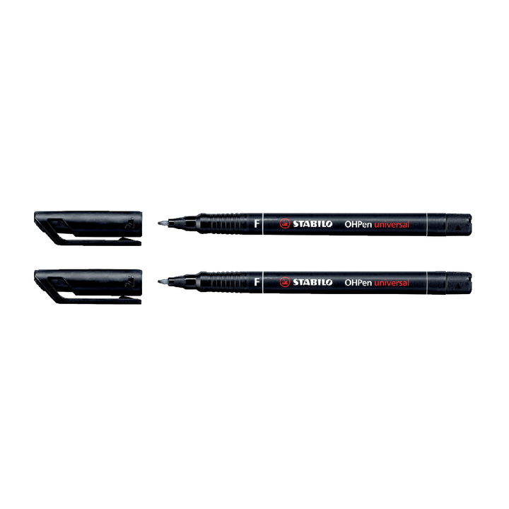Viltstift stabilo ohp f842 perm rond 0.6mm zwart - 0