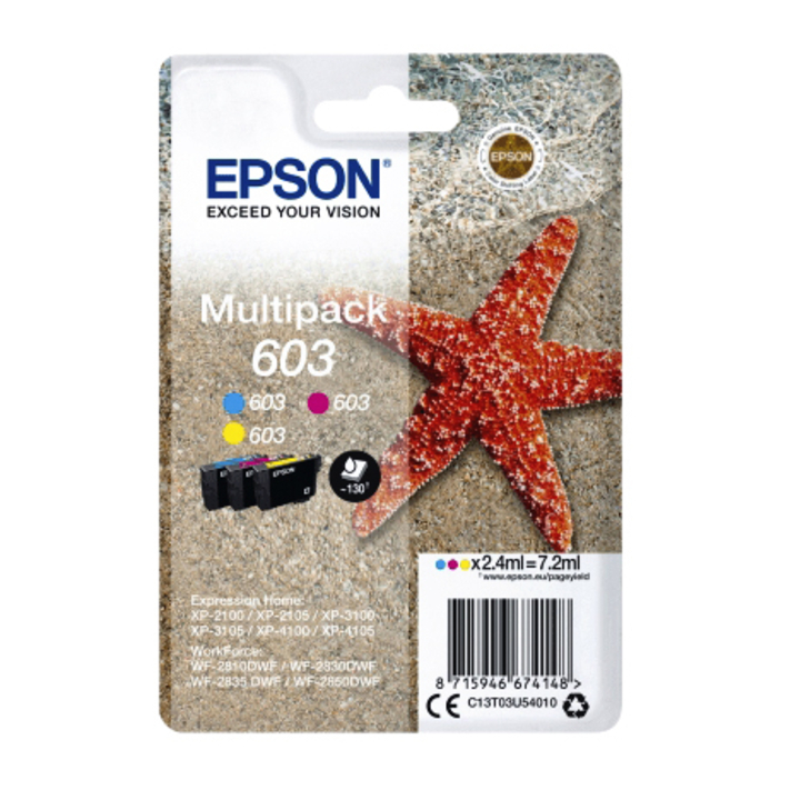 Inkcartridge epson 603 t03u5 3 kleuren(c13t03u54010) - 0