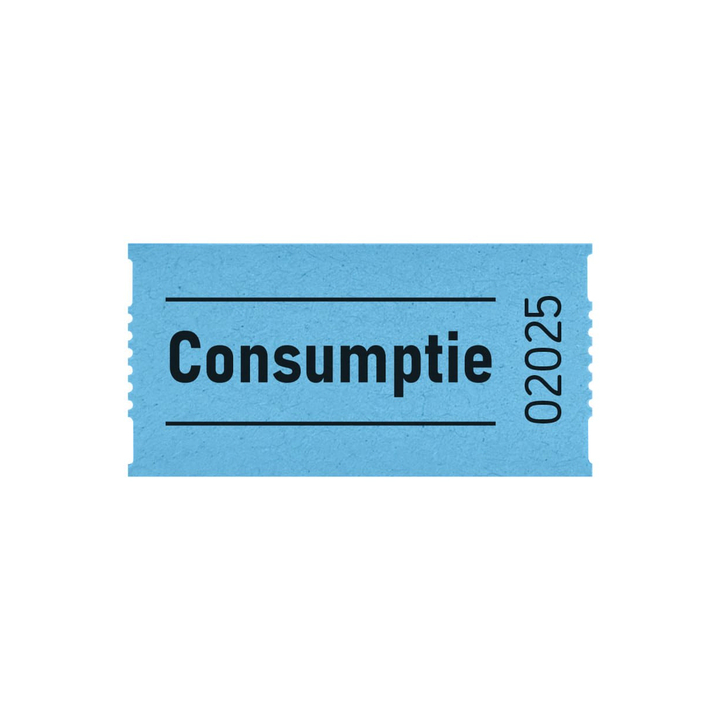 CombiCraft, consumptiebon, 2-zijdig, blauw, 207221 (2x1000 stuks) - 1