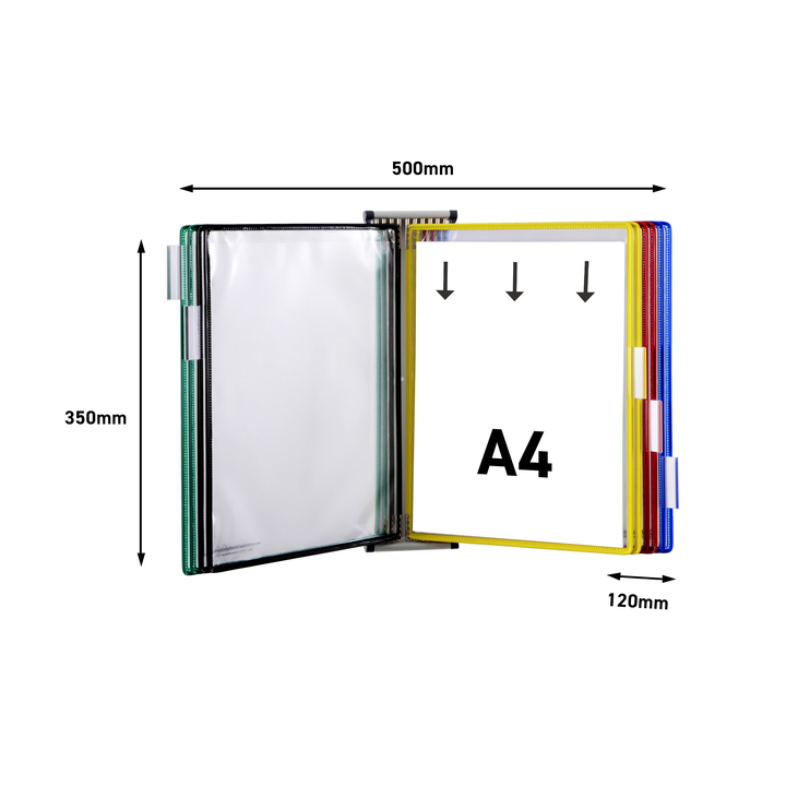 Zichtpanelensysteem wand tarifold metaal a4 ass(414109) - 1