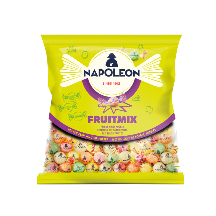 Snoep napoleon fruitmix zak 1kg(32550) - 0