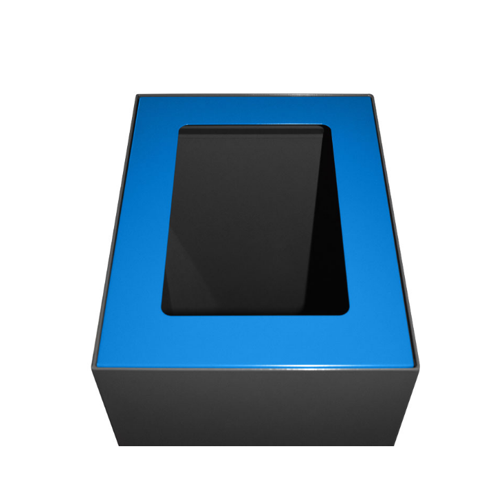 Open Top Voor Modulaire Afvalscheidingsbak | Blauw | VB 191192 - Afvalstroom Papier - 0