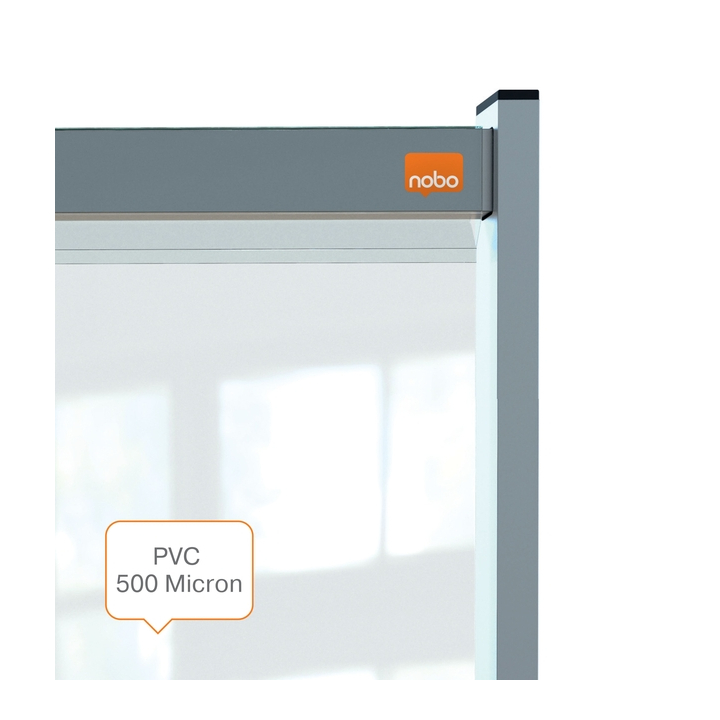 Bureauscherm nobo doorzichtig pvc 1470x860mm(1915548) - 3