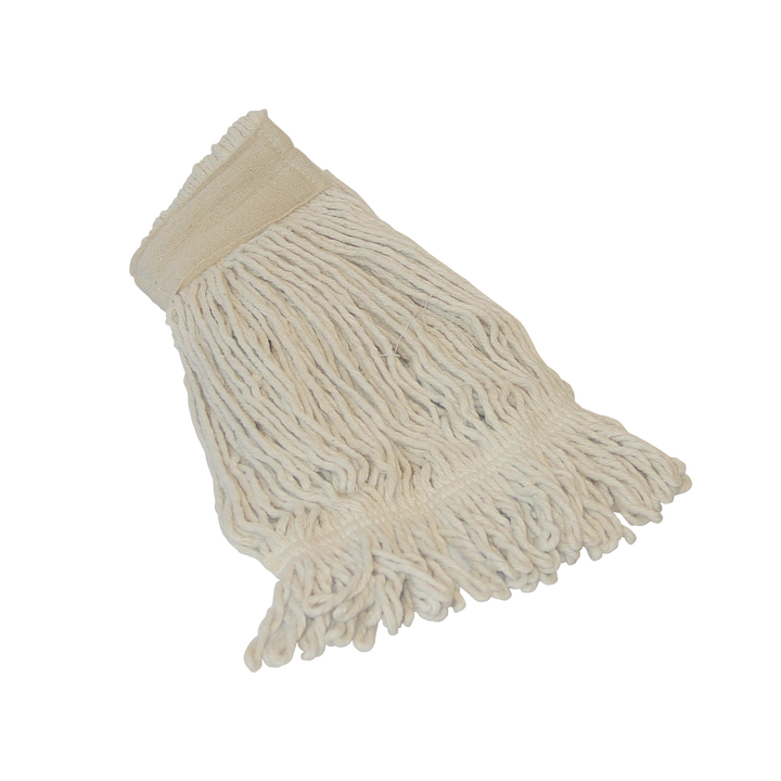 Cleaninq, dweilmop met gestikte band, 450 gram, wit, 130450 (1 stuk) - 0