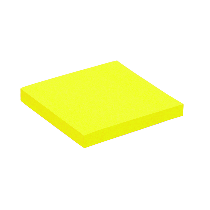 Memoblok quantore 76x76mm neon geel 100(392381) - 0