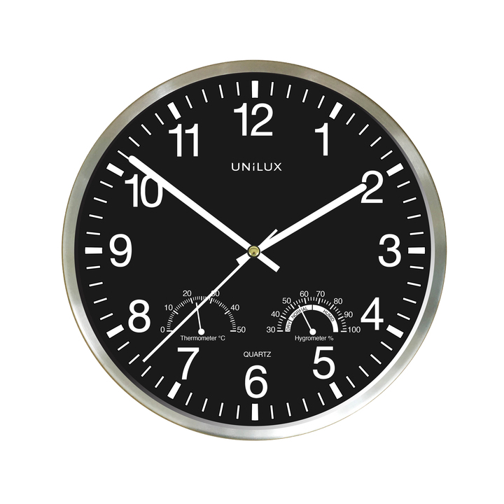 Wandklok unilux wetty grijs(400140807) - 0