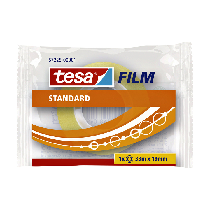 Plakband tesa film standaard 33mx19mm(57225-00001-00) - 0