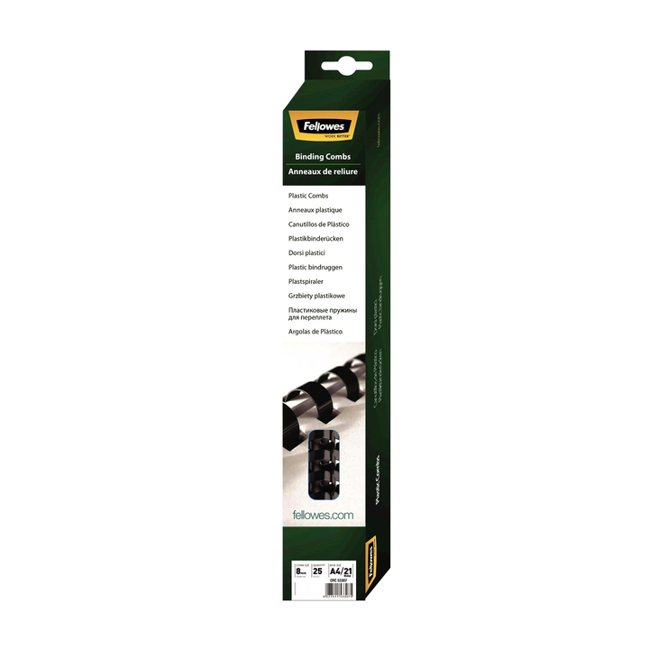 Bindrug fellowes 8mm 21r wit - 0