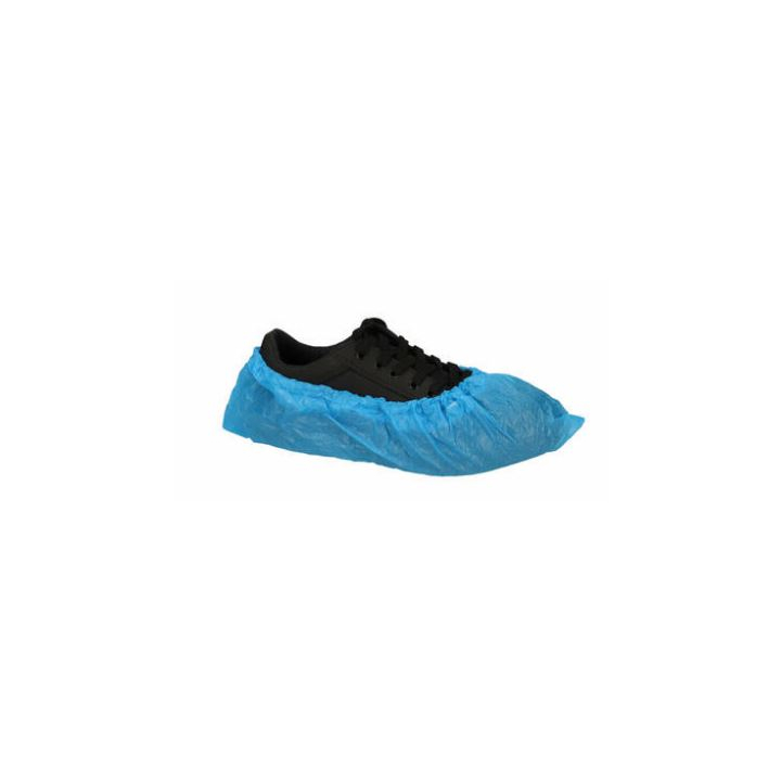 Schoenovertrek, PE, blauw, 40my (2000 stuks) - 0