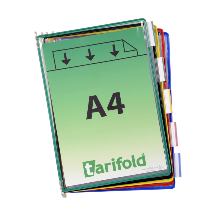 Zichtpaneel tarifold a4 verticaal assorti 10st(114009) - 1