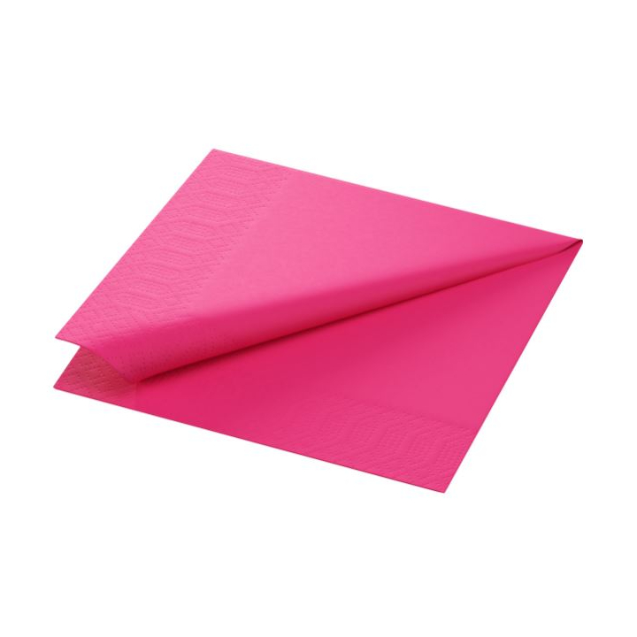 Duni Tissue, servet, 33x33 cm, 2-laags, Fuchsia, 165586 (2000 stuks) - 0