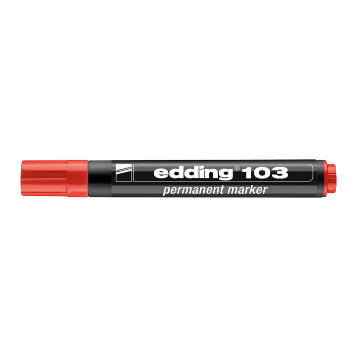 Viltstift edding 103 rond medium rood(4-103002) - 1