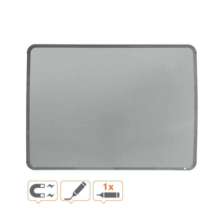 Whiteboard nobo slimline 43x58cm zilver gelakt(qb05742c) - 3