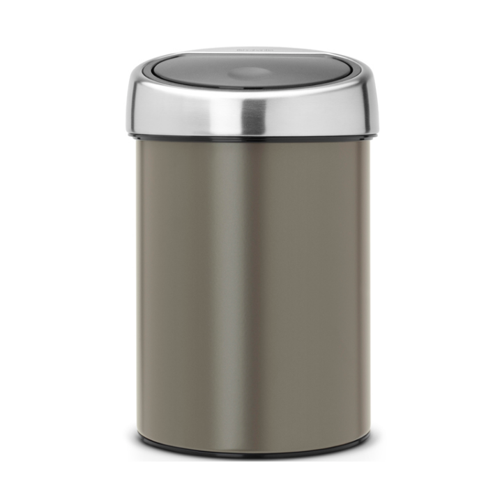Brabantia, wandafvalemmer, 3 liter, platinum, VB 364464 - 0
