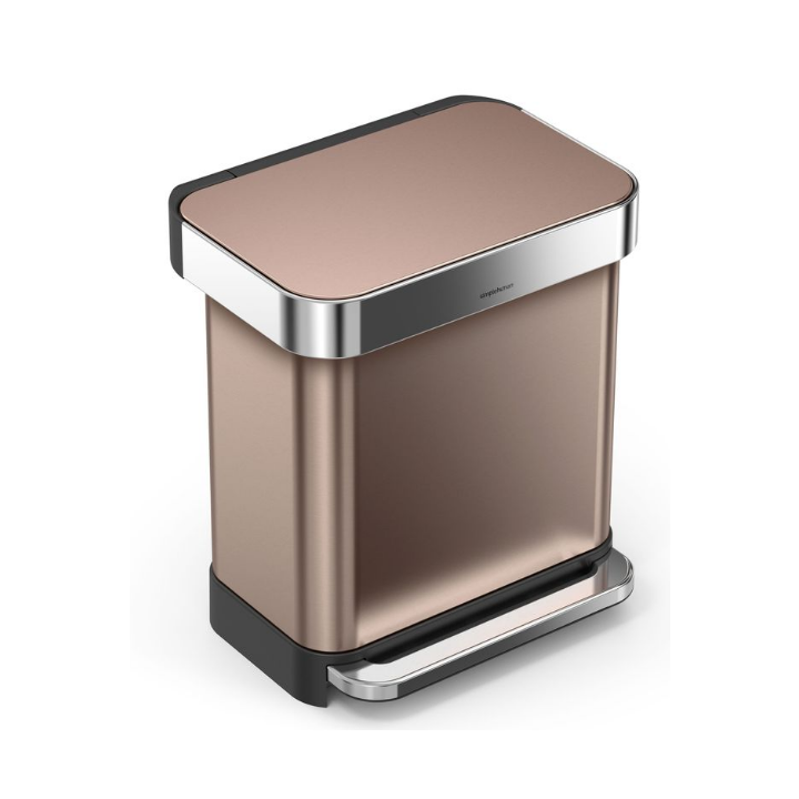 Simplehuman, pedaalemmer, 30 liter, rose goud, VB 018560 - 0