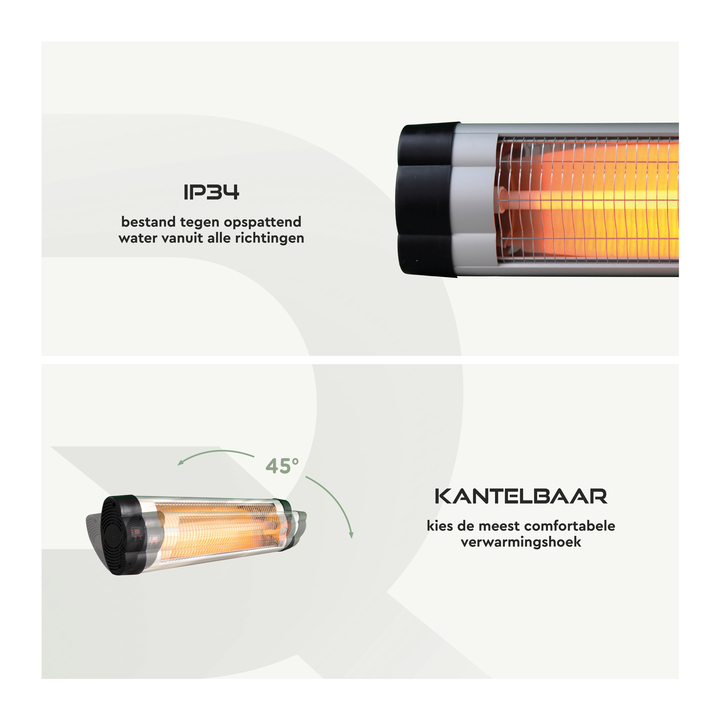 Terrasverwarmer brasq hangend elektrisch met ab(8772603) - 3