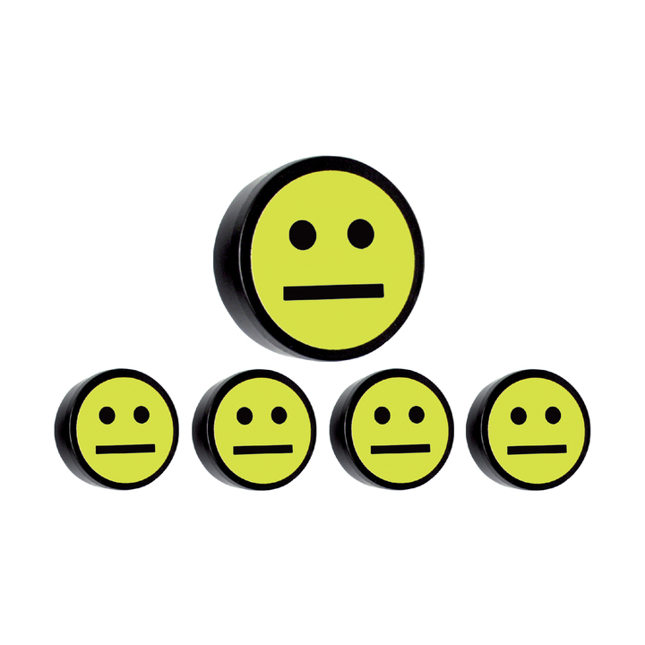 Magneet smiley 35mm geel(14034.401) - 0