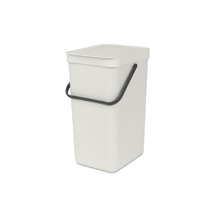 Brabantia, afvalbak sort & go, 16 liter, licht grijs, VB 109843 - 0